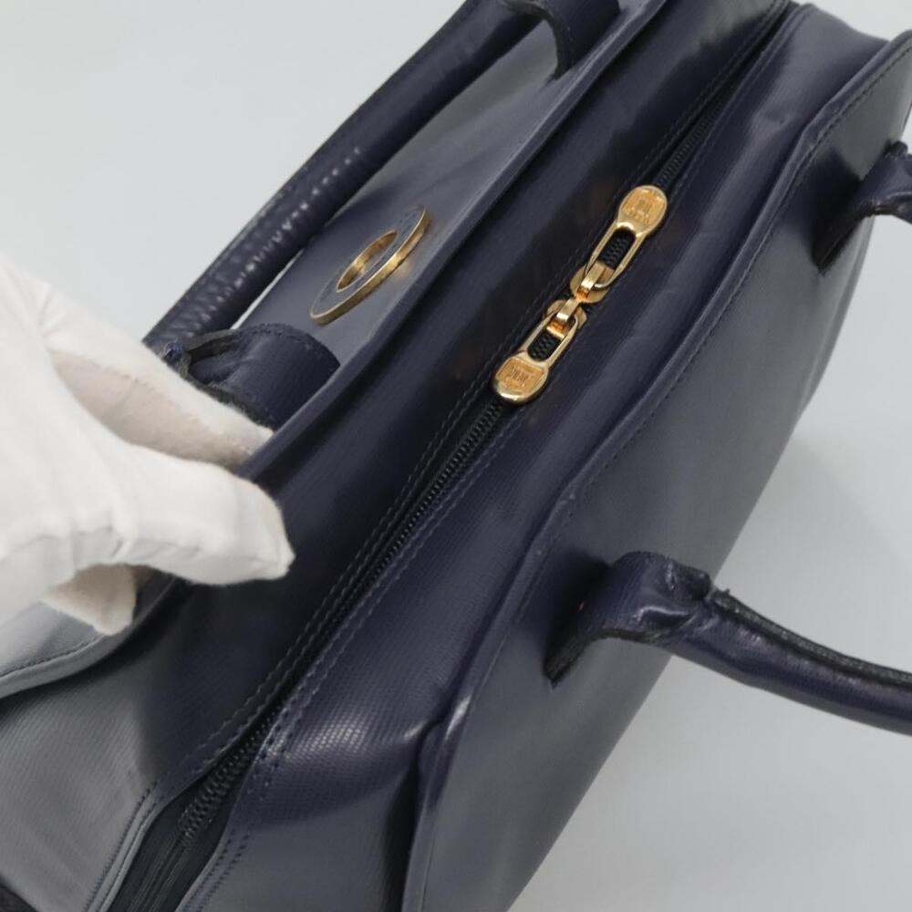 CELINE Hand Bag Leather Blue Gold - Picture 6 of 12